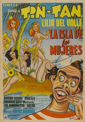 La isla de las mujeres - Mexican Movie Poster (thumbnail)
