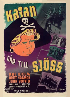 Kajan g&aring;r till sj&ouml;ss - Swedish Movie Poster (thumbnail)