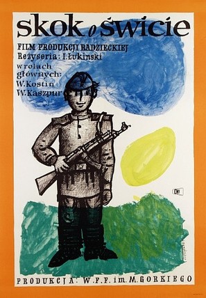 Pryzhok na zare - Polish Movie Poster (thumbnail)
