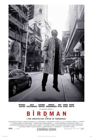 Birdman or (The Unexpected Virtue of Ignorance) - British Movie Poster (thumbnail)