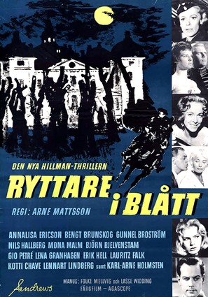 Ryttare i bl&aring;tt - Swedish Movie Poster (thumbnail)