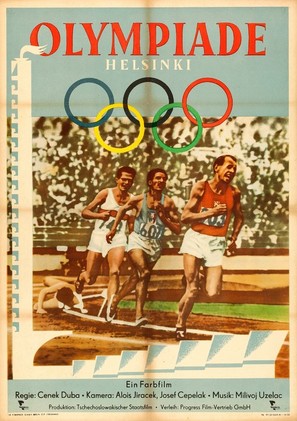 Olympiada - Helsinky 1952 - German Movie Poster (thumbnail)