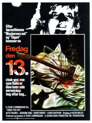 Friday the 13th - Danish Movie Poster (thumbnail)