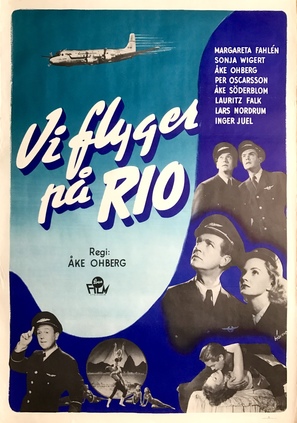 Vi flyger p&aring; Rio - Swedish Movie Poster (thumbnail)