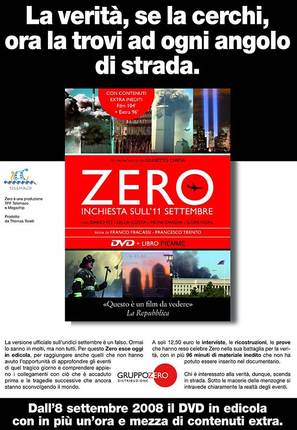 Zero: An Investigation Into 9/11 - Italian Movie Poster (thumbnail)