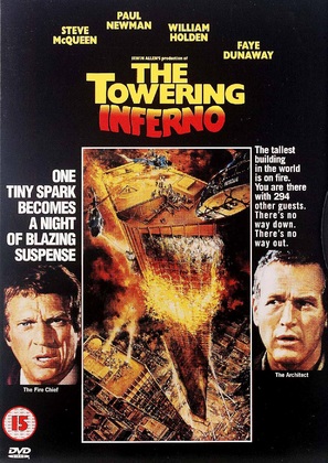 The Towering Inferno - British DVD movie cover (thumbnail)