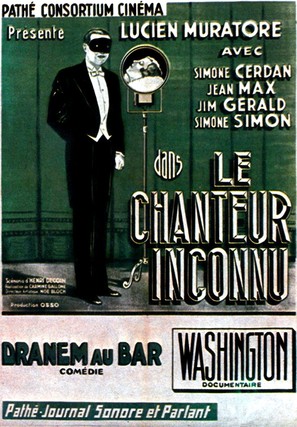 Le chanteur inconnu - French Movie Poster (thumbnail)