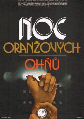 Noc oranzov&yacute;ch ohnu - Slovak Movie Poster (thumbnail)