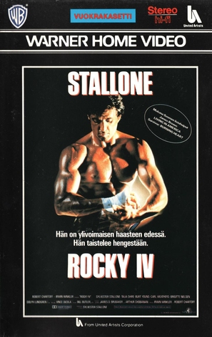 Rocky IV - Finnish VHS movie cover (thumbnail)