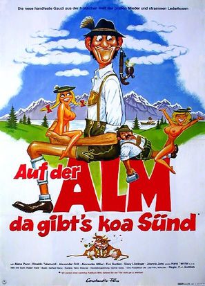 Auf der Alm, da gibt&#039;s koa S&uuml;nd&#039; - German Movie Poster (thumbnail)