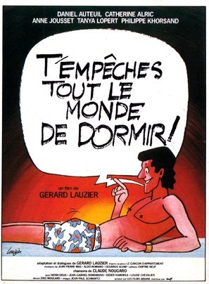T&#039;emp&ecirc;ches tout le monde de dormir - French Movie Poster (thumbnail)