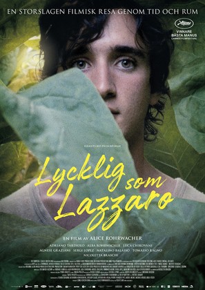 Lazzaro felice - Swedish Movie Poster (thumbnail)