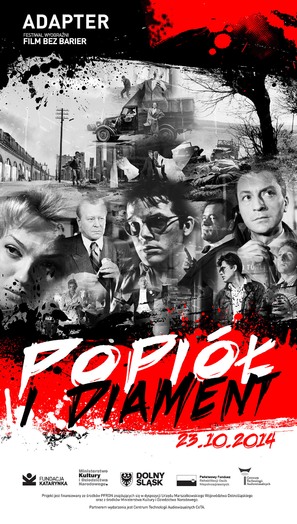 Popi&oacute;l i diament - Polish Re-release movie poster (thumbnail)