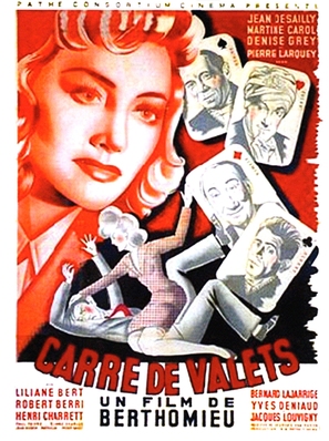 Carr&eacute; de valets - French Movie Poster (thumbnail)