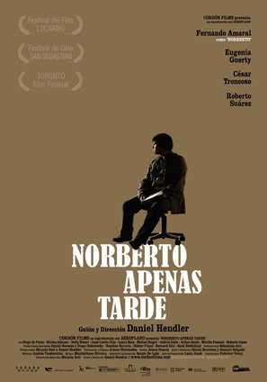 Norberto apenas tarde - Uruguayan Movie Poster (thumbnail)