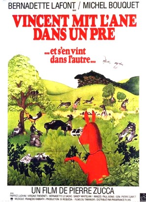 Vincent mit l&#039;&acirc;ne dans un pr&eacute; (et s&#039;en vint dans l&#039;autre) - French Movie Poster (thumbnail)