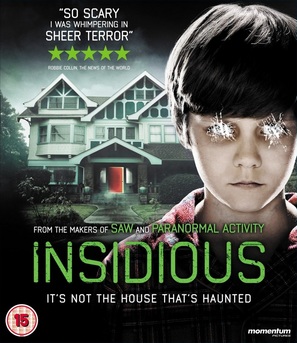Insidious - British Blu-Ray movie cover (thumbnail)