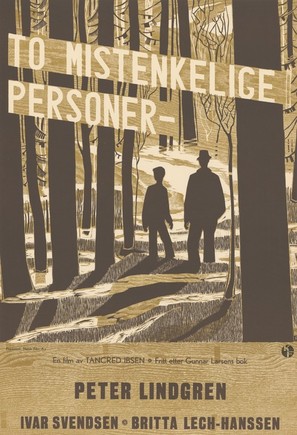 To mistenkelige personer - Norwegian Movie Poster (thumbnail)