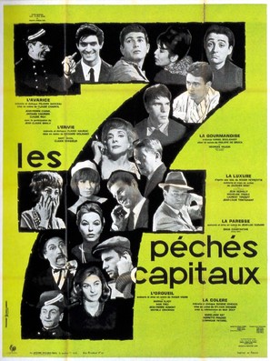 Les sept p&eacute;ch&eacute;s capitaux - French Movie Poster (thumbnail)