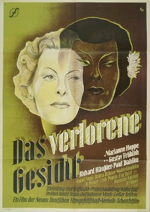 Das verlorene Gesicht - German Movie Poster (thumbnail)
