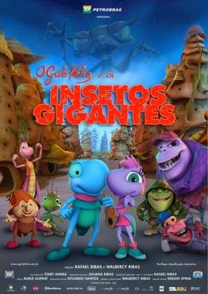 O Grilo Feliz e os Insetos Gigantes - Brazilian Movie Poster (thumbnail)