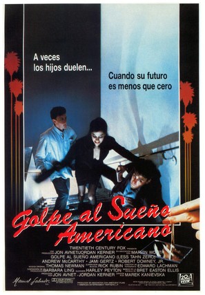 Less Than Zero - Spanish Movie Poster (thumbnail)