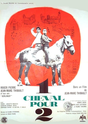 Un cheval pour deux - French Movie Poster (thumbnail)