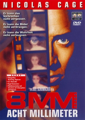 8mm - German DVD movie cover (thumbnail)