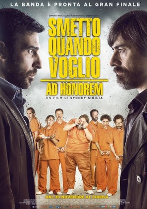 Smetto quando voglio: Ad honorem - Italian Movie Poster (thumbnail)