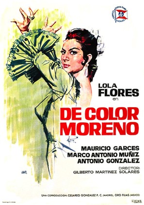 De color moreno - Spanish Movie Poster (thumbnail)