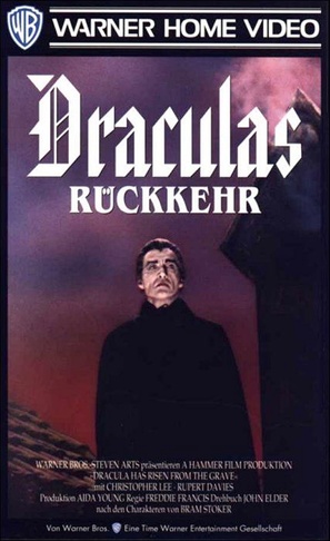Dracula Has Risen from the Grave - German VHS movie cover (thumbnail)