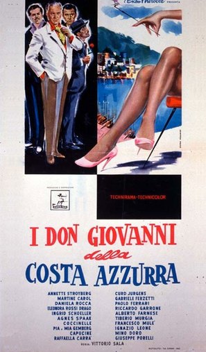 I don giovanni della Costa Azzurra - Italian Movie Poster (thumbnail)