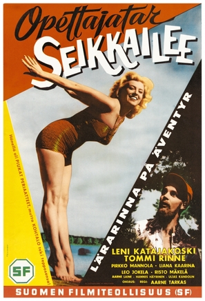 Opettajatar seikkailee - Finnish Movie Poster (thumbnail)