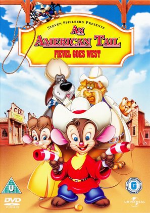An American Tail: Fievel Goes West - British Movie Cover (thumbnail)