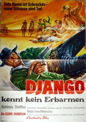 Pochi dollari per Django - German Movie Poster (thumbnail)