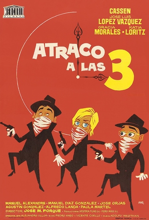 Atraco a las tres - Spanish Movie Poster (thumbnail)