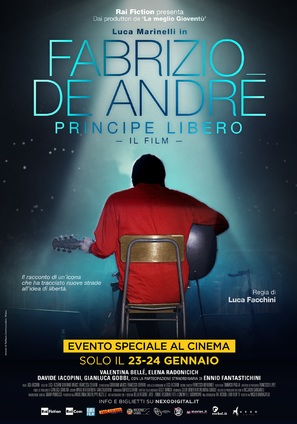 Fabrizio De Andr&eacute;: Principe libero - Italian Movie Poster (thumbnail)