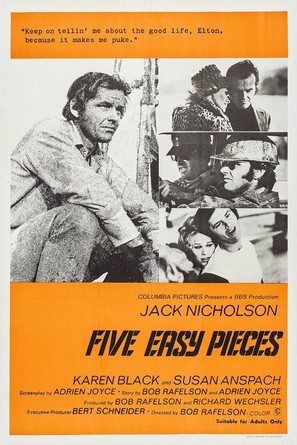 Five Easy Pieces - Australian Movie Poster (thumbnail)