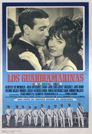 Los guardiamarinas - Spanish Movie Poster (thumbnail)