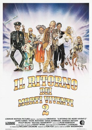 Return of the Living Dead Part II - Italian Movie Poster (thumbnail)