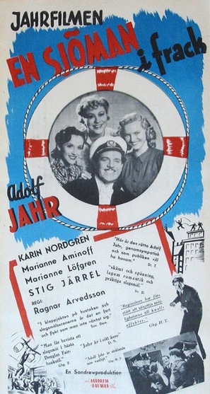 Sj&ouml;man i frack, En - Swedish Movie Poster (thumbnail)