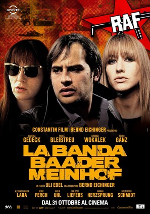 Der Baader Meinhof Komplex - Italian Movie Poster (thumbnail)