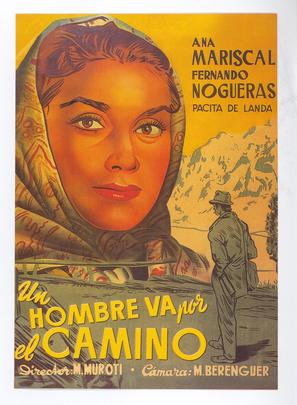 Un hombre va por el camino - Spanish Movie Poster (thumbnail)