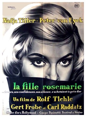 Das M&auml;dchen Rosemarie - French Movie Poster (thumbnail)