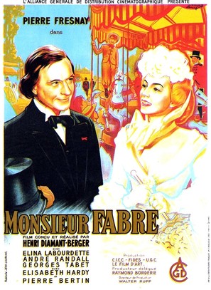 Monsieur Fabre - French Movie Poster (thumbnail)