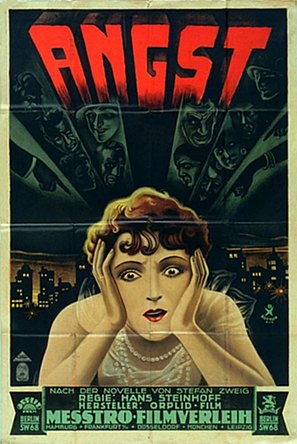 Angst - Die schwache Stunde einer Frau - German Movie Poster (thumbnail)