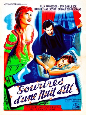 Sommarnattens leende - French Movie Poster (thumbnail)