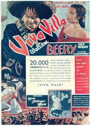 Viva Villa! - Spanish Movie Poster (thumbnail)