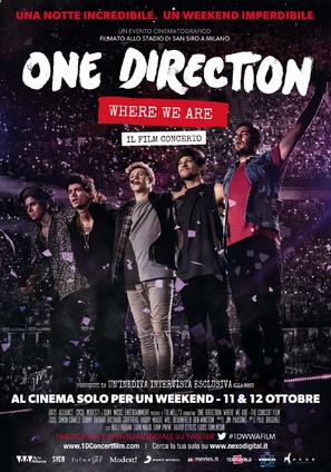 One Direction: Where We Are - The Concert Film - Italian Movie Poster (thumbnail)