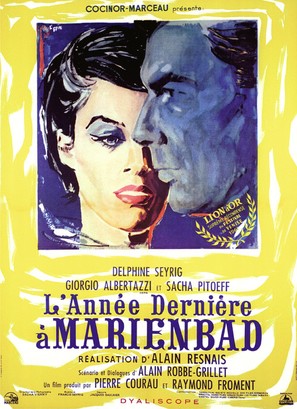 L&#039;ann&eacute;e derni&egrave;re &agrave; Marienbad - French Movie Poster (thumbnail)